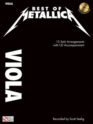 Book cover for Best of Metallica for Viola