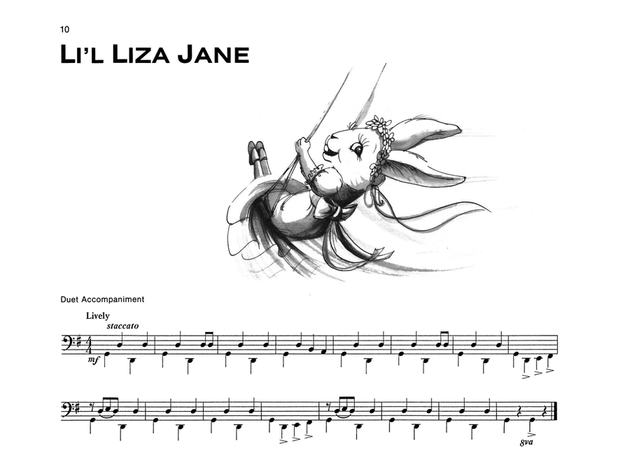 Li'l Liza Jane - Piano Solo (with Optional Duet Accompaniments) Piano scores gallery preview page 1