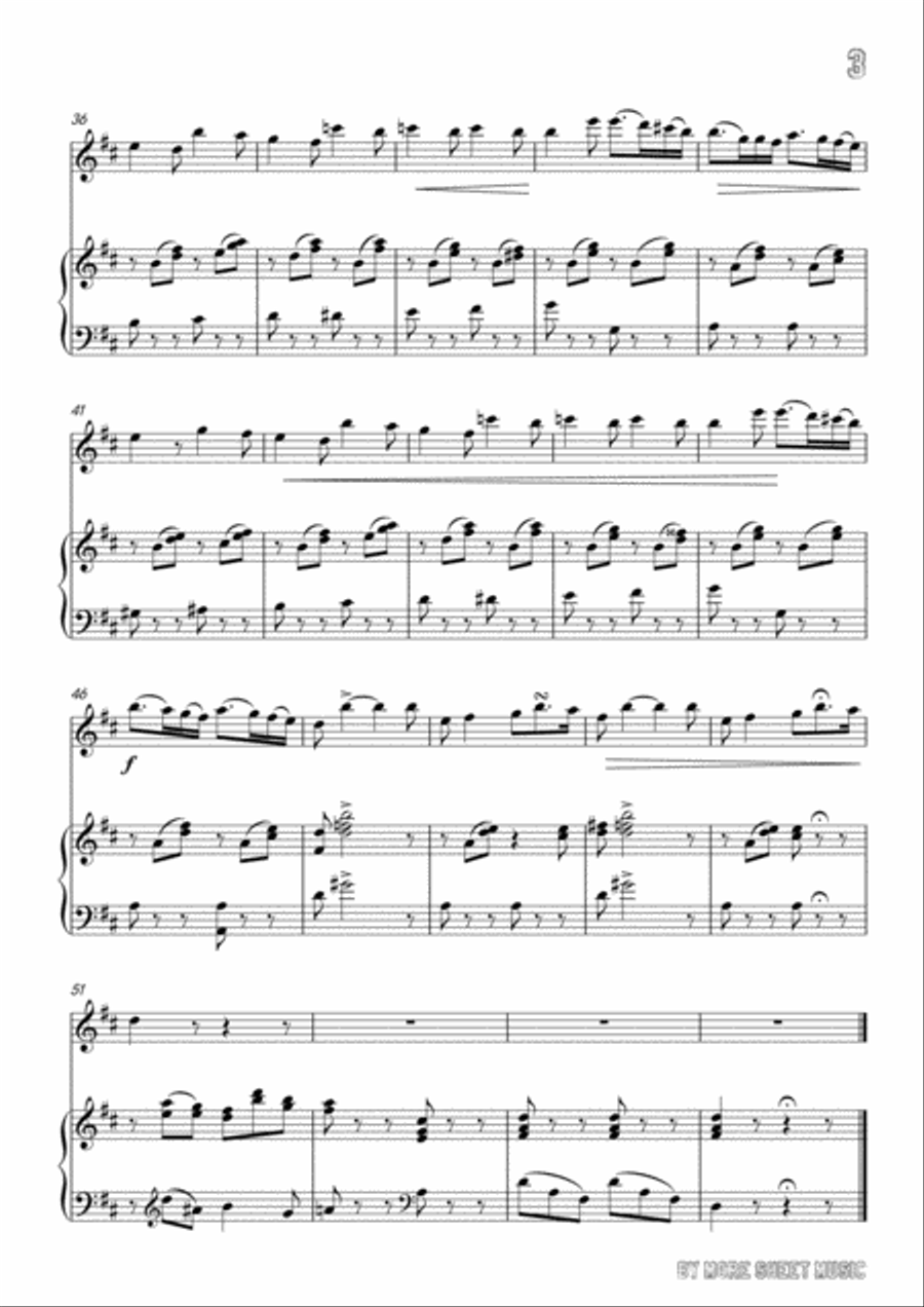 Bellini-Vanne,o rosa fortunata,for Violin and Piano Voice scores gallery preview page 5