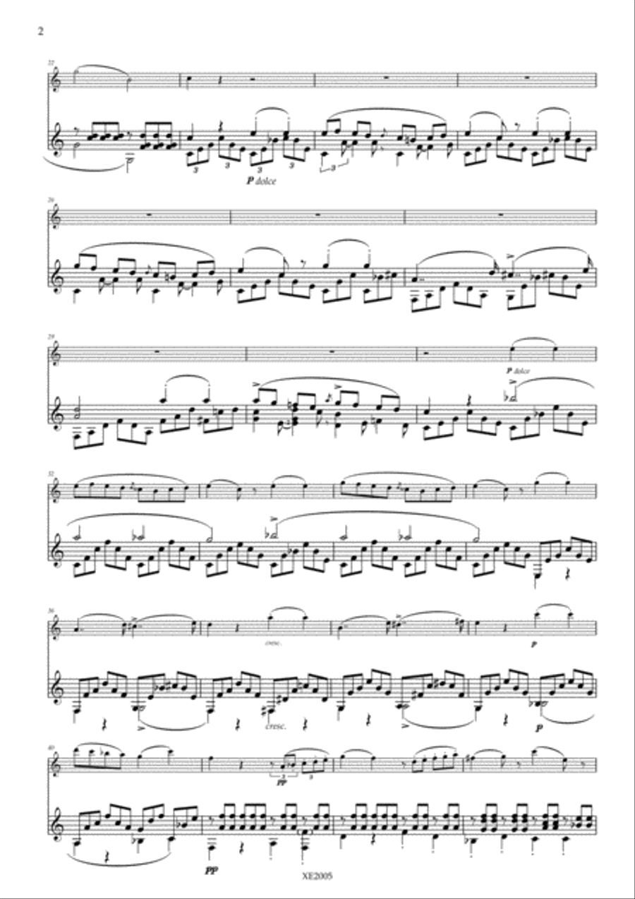 Schubert: Violin Sonata in A Minor D.385 - Guitar Arrangement String Duet scores gallery preview page 5