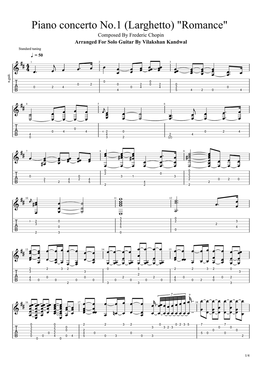 Piano concerto No.1 (Larghetto) 