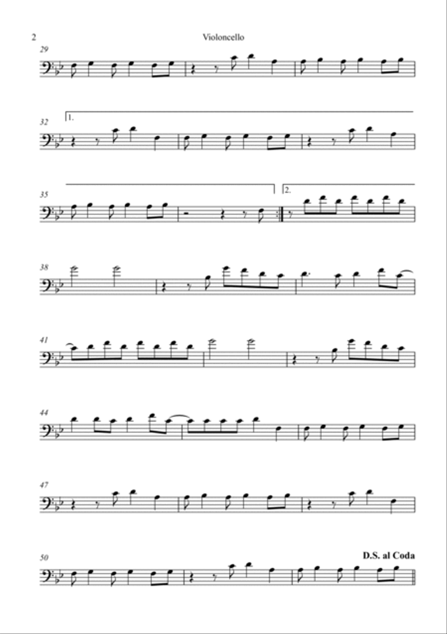 Brother Cello Solo scores gallery preview page 2