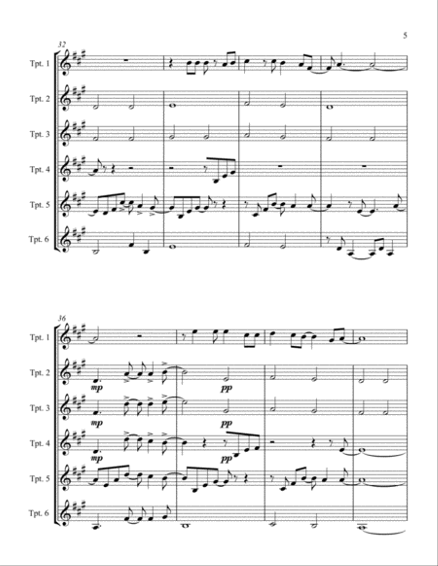 A Million Dreams Trumpet Solo scores gallery preview page 5