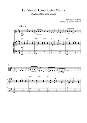 Fel Sharah Canet Betet Masha (for viola solo and piano accompaniment)