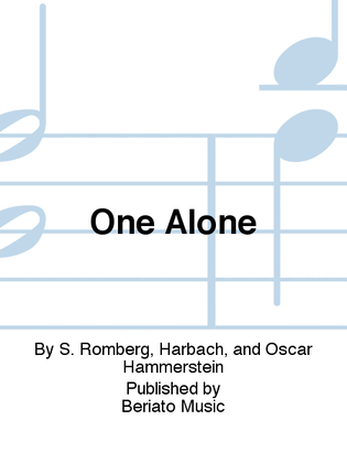 Book cover for One Alone