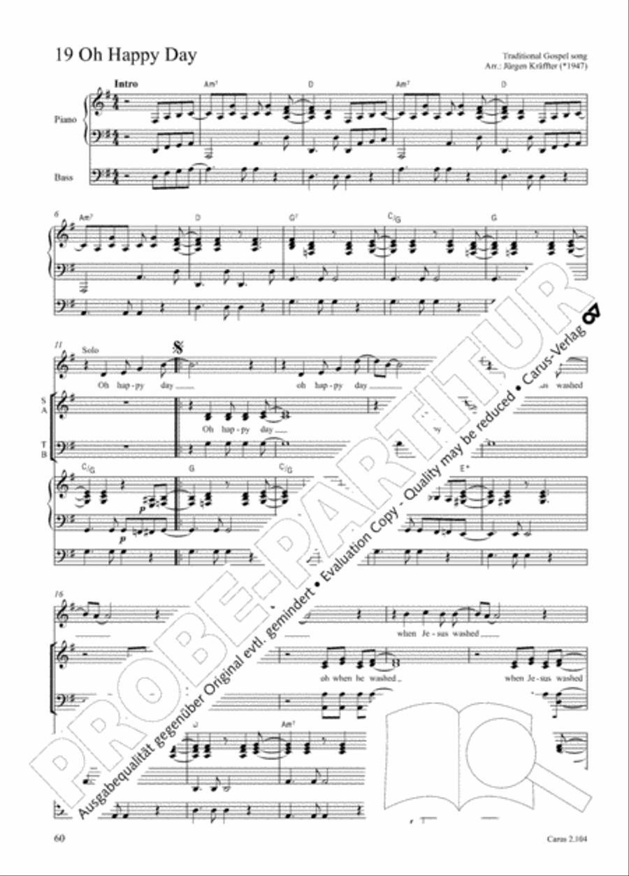 Hallelujah. Gospels and Spirituals for mixed choir Mixed Choir scores gallery preview page 48