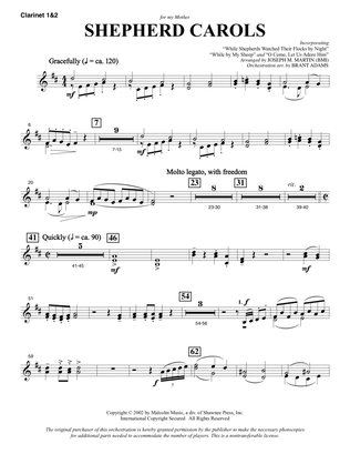 Shepherd Carols - Bb Clarinet 1 & 2