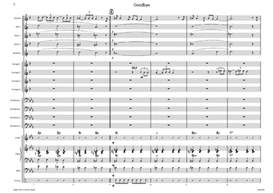 Goodbye Big Band scores gallery preview page 3