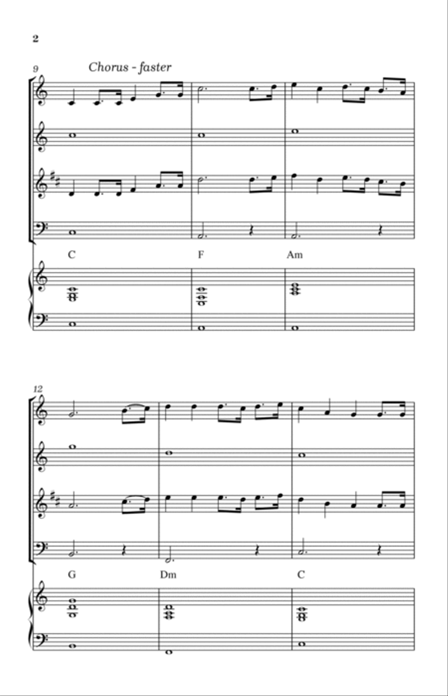 Christ Arose Woodwind Quartet scores gallery preview page 2
