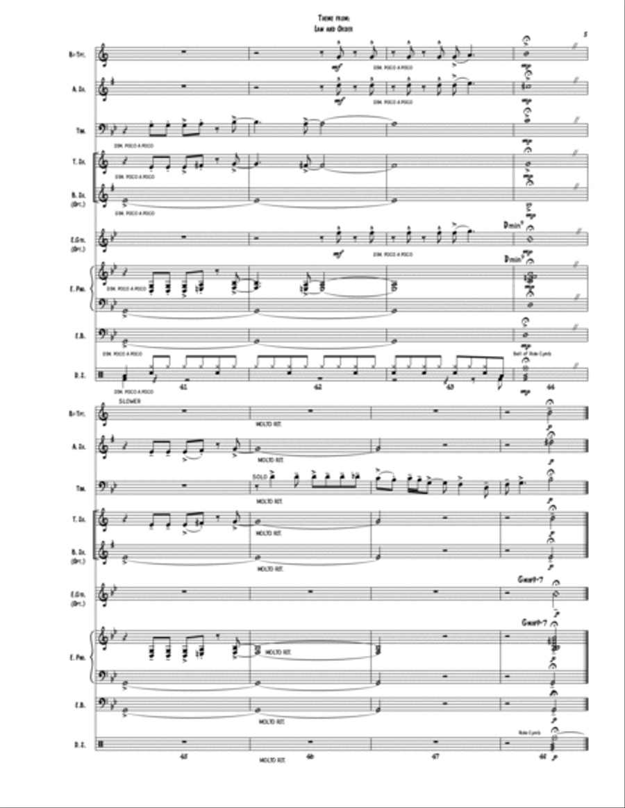 Law And Order Jazz Ensemble scores gallery preview page 6