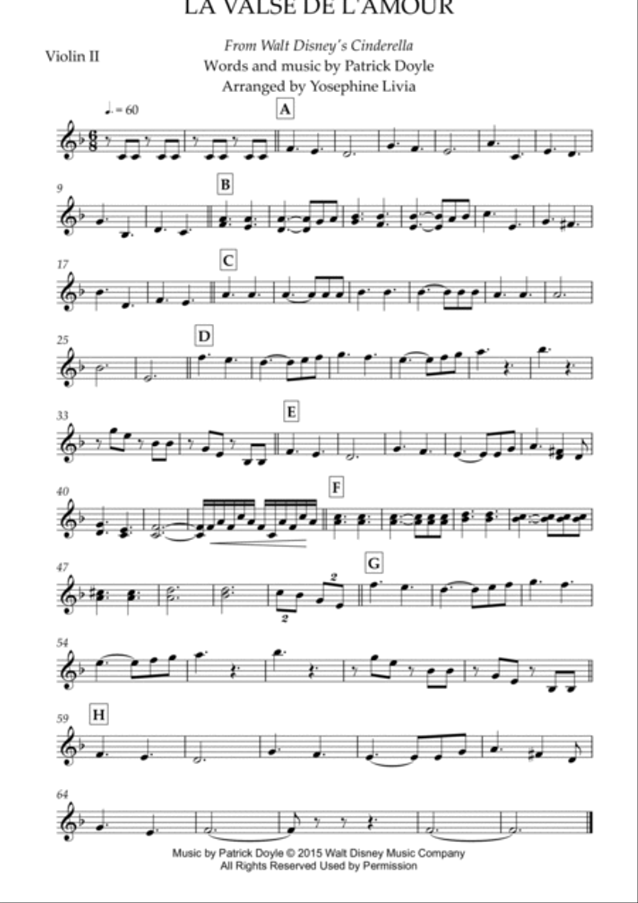 La Valse De L'amour String Orchestra scores gallery preview page 2