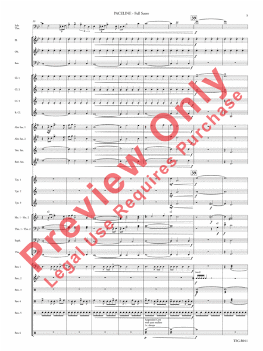 Paceline Concert Band scores gallery preview page 6