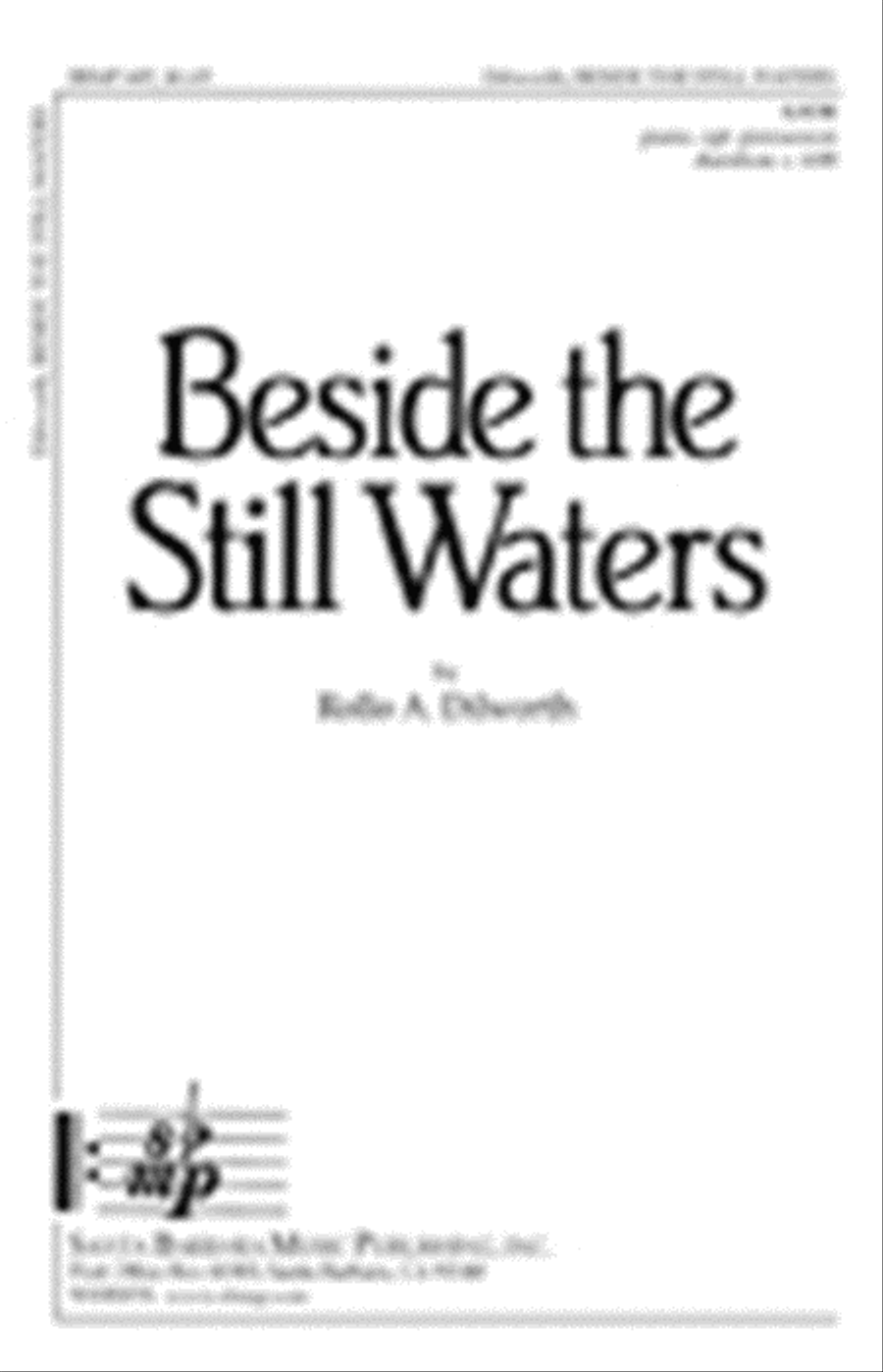 Beside the Still Waters - SATB Octavo 4-Part scores gallery preview page 1