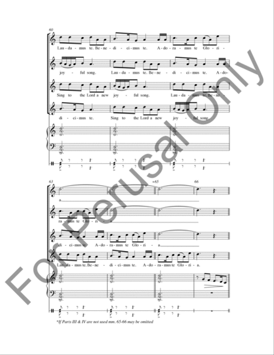 Laudamus Te (Choral Score) SA scores gallery preview page 9