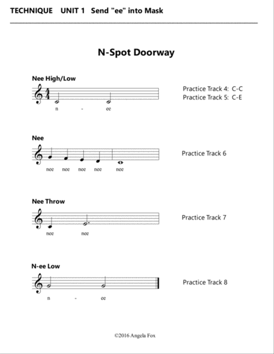 Healthy Vocal Development: Technique Exercises Level 2A Voice scores gallery preview page 5