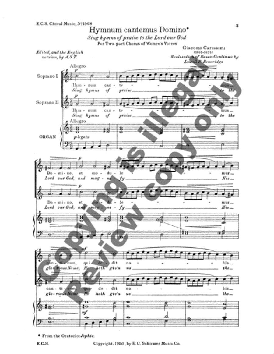 Hymnum Cantemus (Sing hymns of praise) SSA scores gallery preview page 3