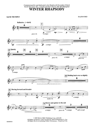 Winter Rhapsody: 2nd B-flat Trumpet