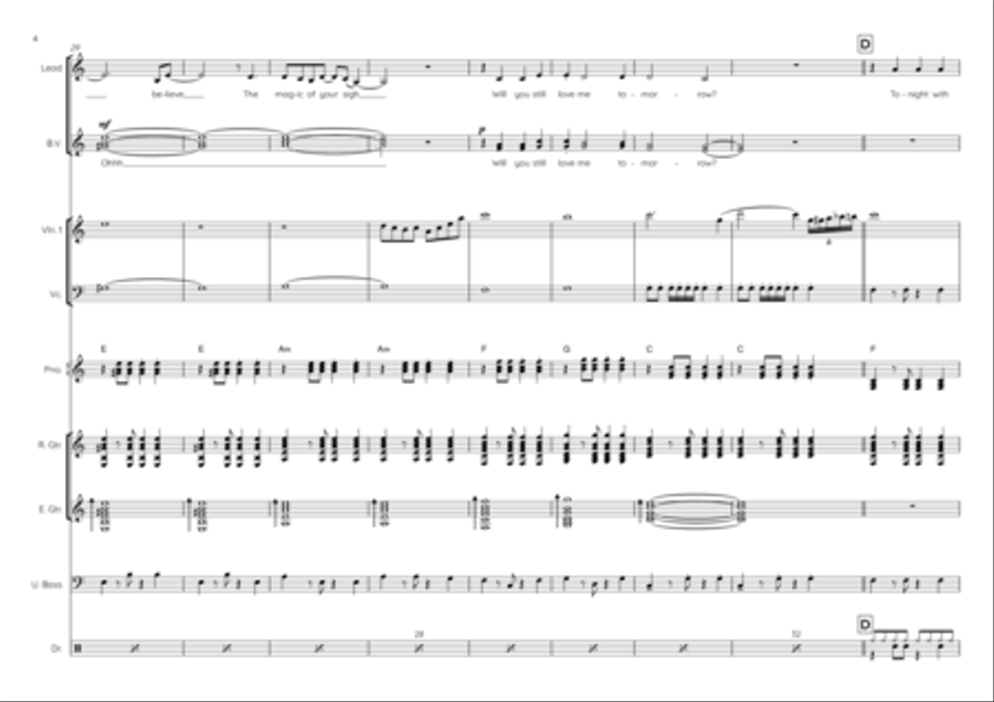 Will You Love Me Tomorrow (will You Still Love Me Tomorrow) Double Bass scores gallery preview page 4