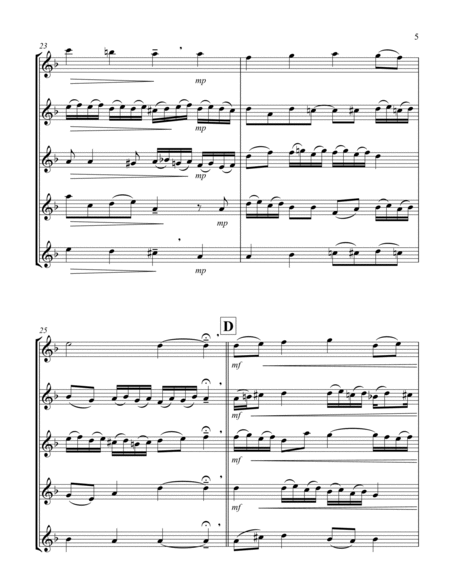 Three selections based on "Christ lag in Todesbanden" (Flute Quintet)