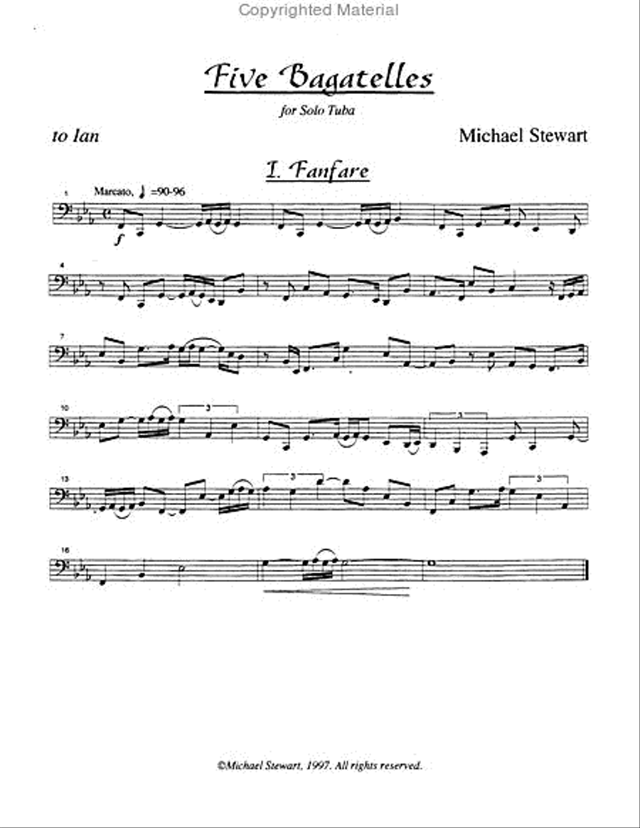 Five Bagatelles Five Bagatelles Tuba scores gallery preview page 2