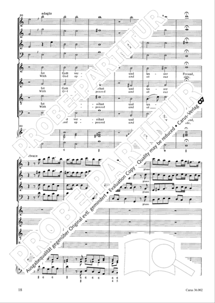 The newly born child (Das neugeborne Kindelein) 4-Part scores gallery preview page 19