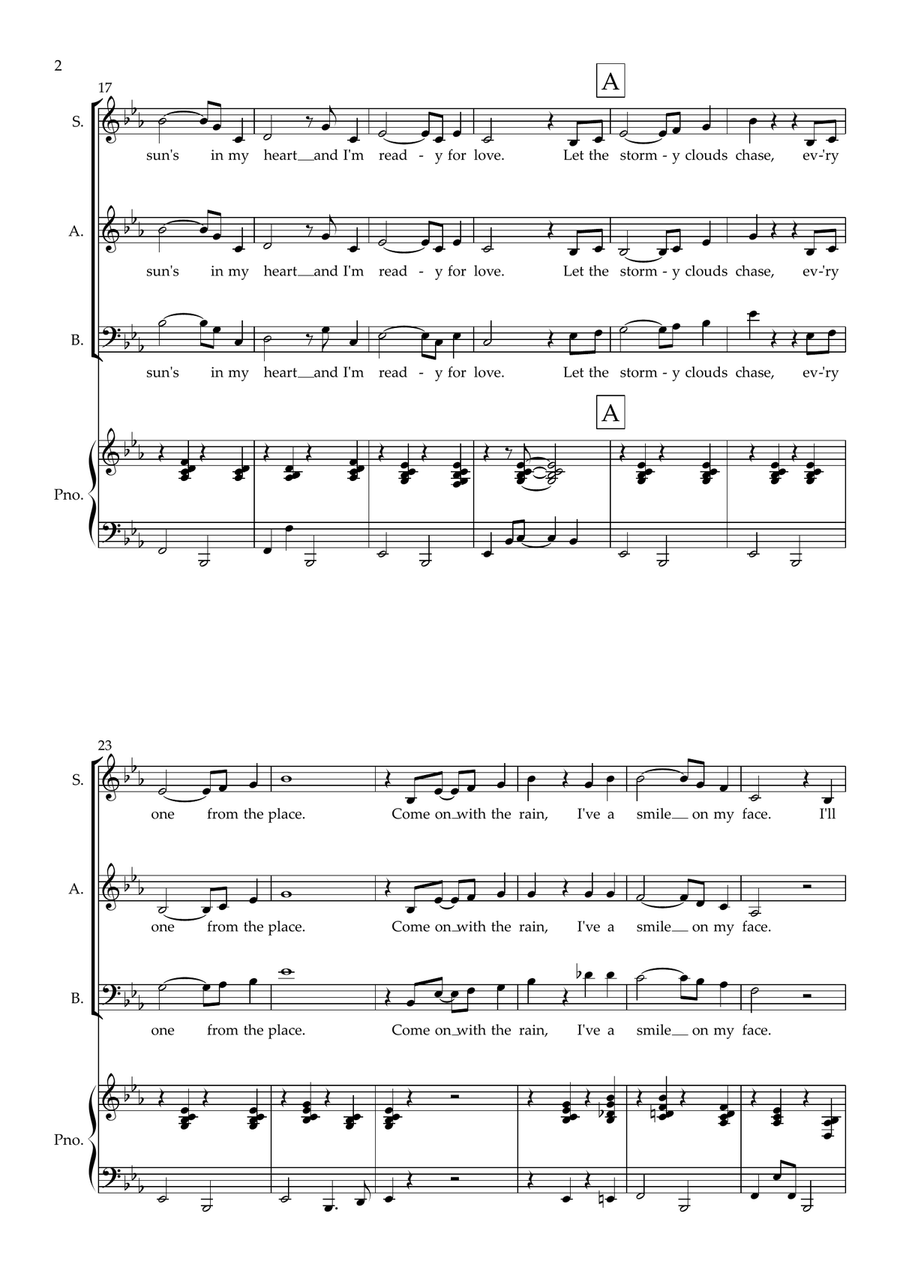 Singin' In The Rain 3-Part scores gallery preview page 2