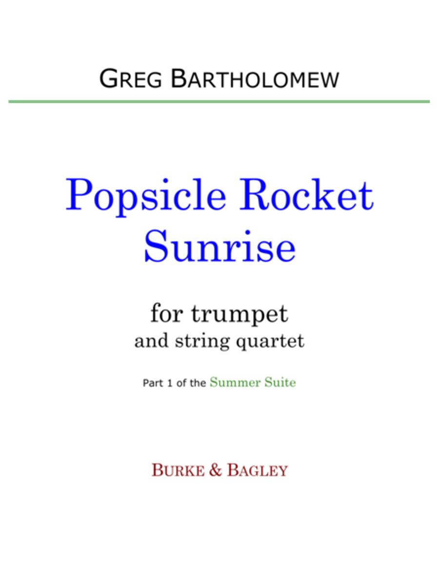 Popsicle Rocket Sunrise (trumpet & string quartet) image number null