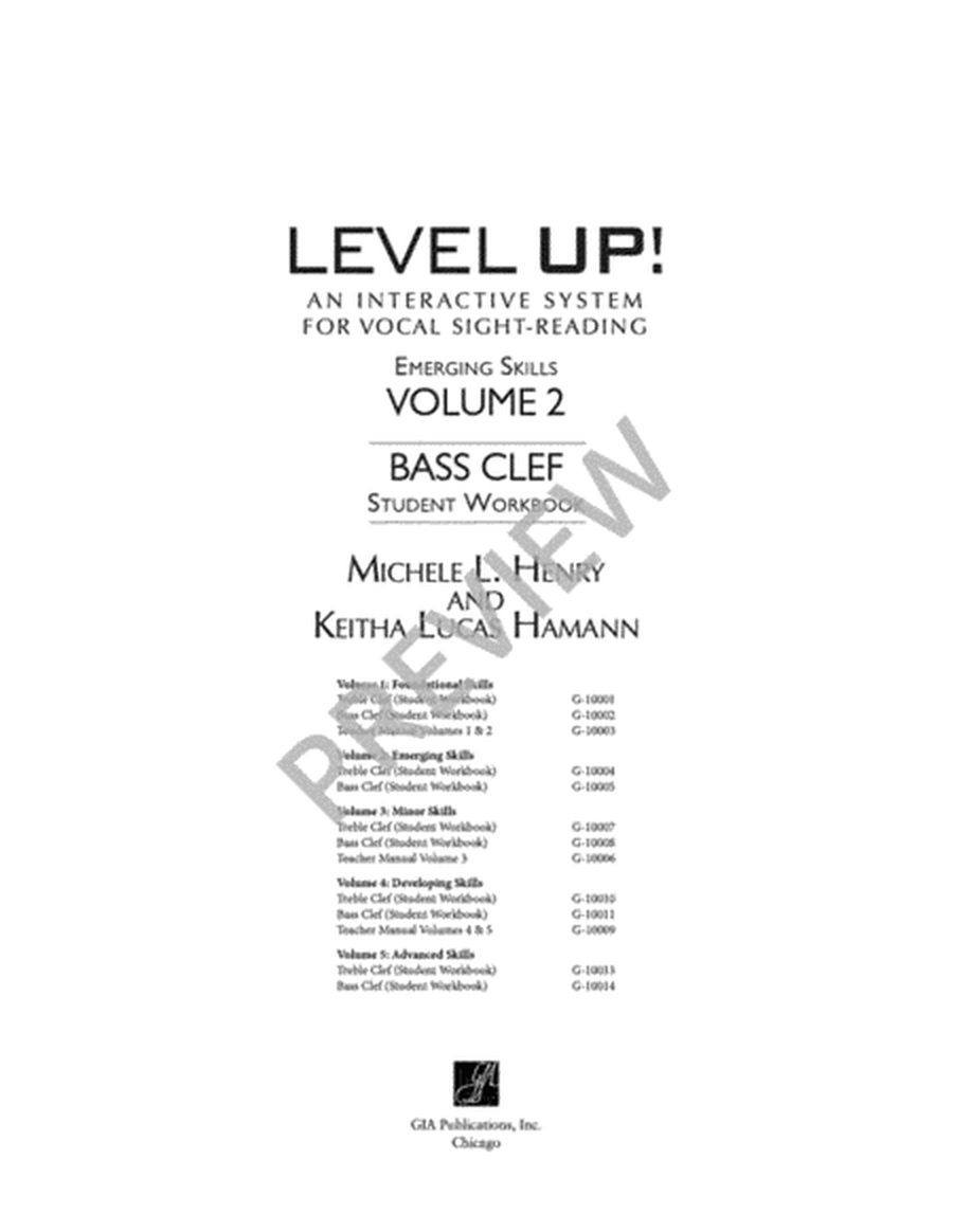 Level Up - Vol. 2: Bass Clef (Student Workbook)