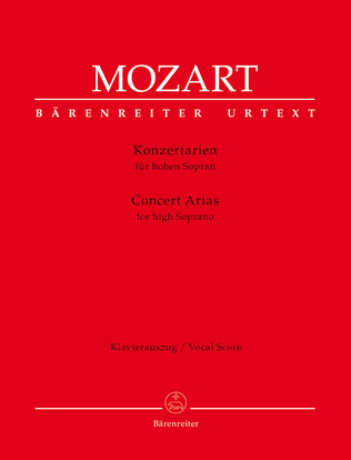 Book cover for Concert Arias for High Soprano