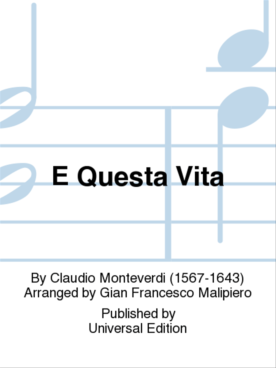 E Questa Vita School and Community scores gallery preview page 1