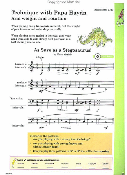 Succeeding at the Piano Lesson and Technique Book - Grade 1 (with CD)