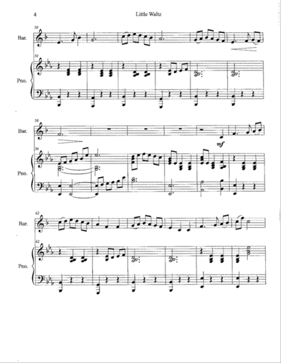 Little Waltz (Baritone TC) Baritone Horn TC scores gallery preview page 4