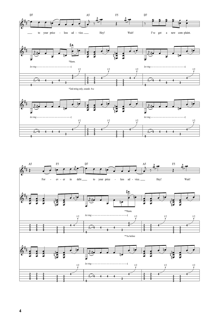 Heart Shaped Box Acoustic Guitar scores gallery preview page 4
