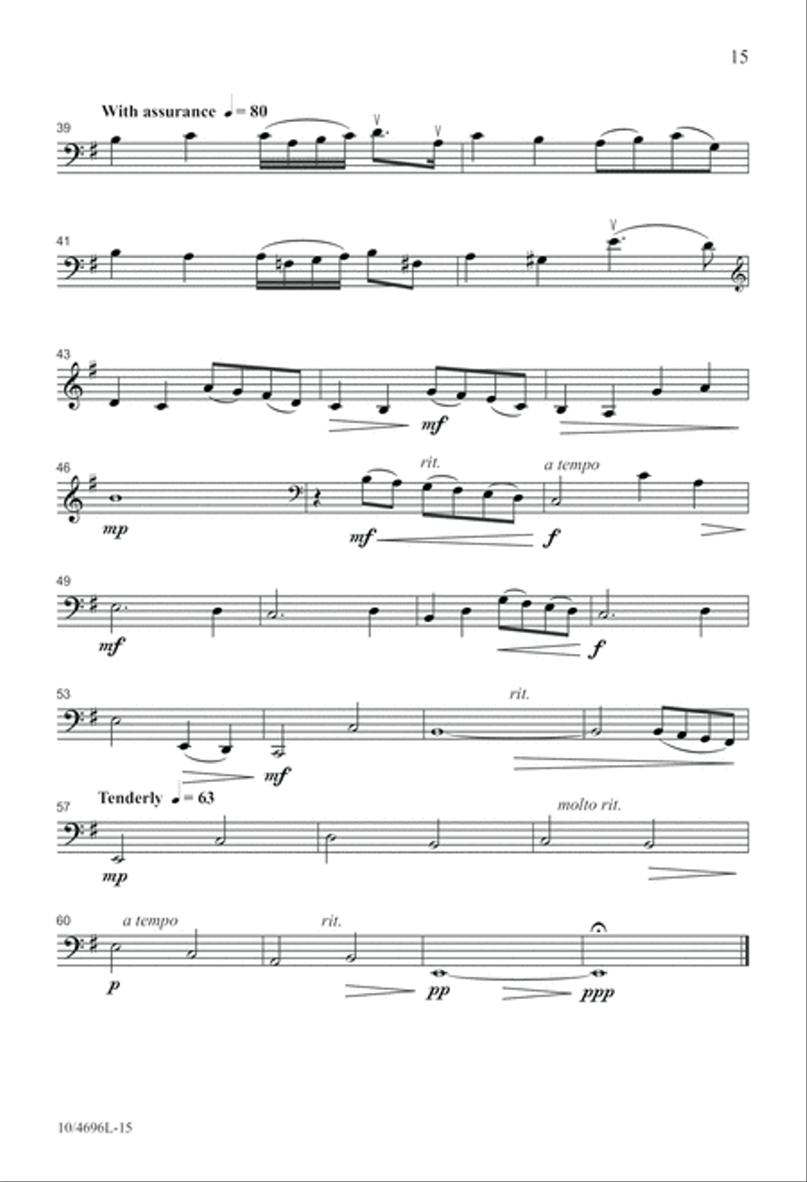 Gathered in the Upper Room 4-Part scores gallery preview page 15