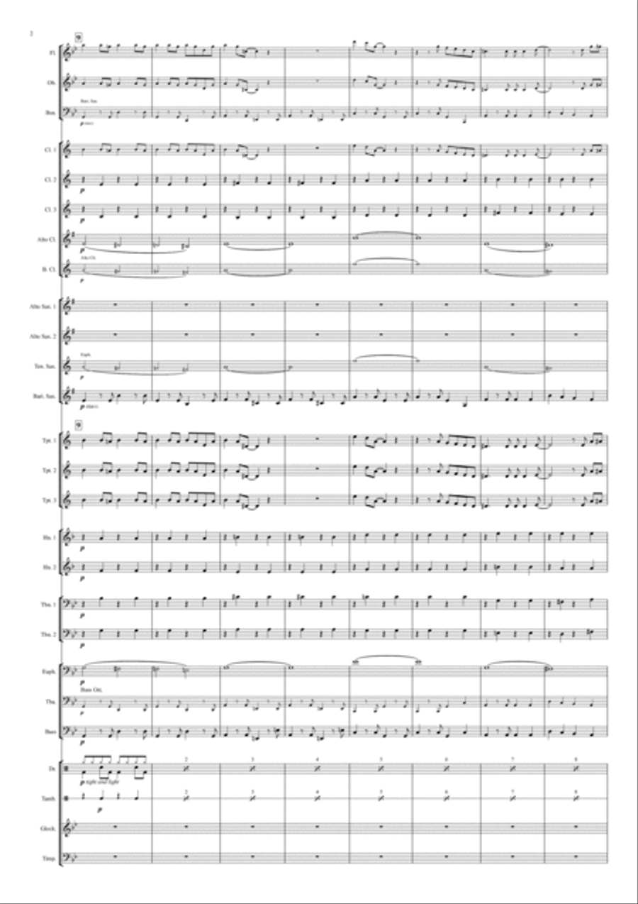Music To Watch Girls By Concert Band scores gallery preview page 2