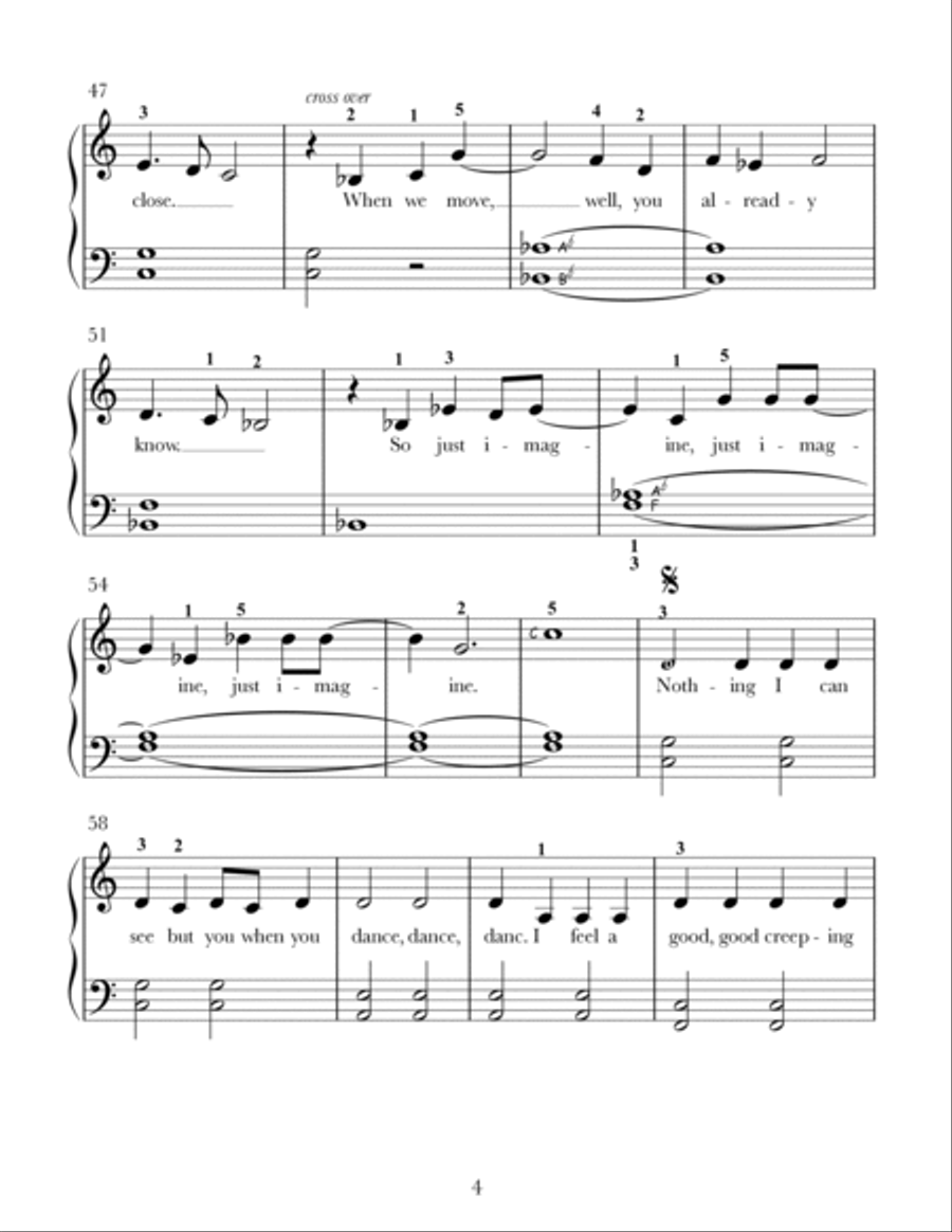 Can't Stop The Feeling from TROLLS Easy Piano scores gallery preview page 4