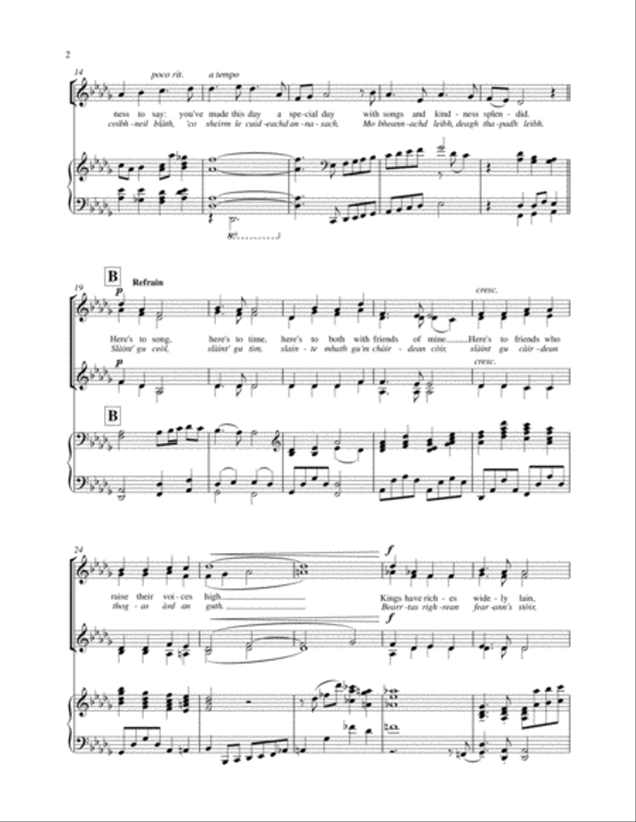 Here's To Song SSAA scores gallery preview page 3