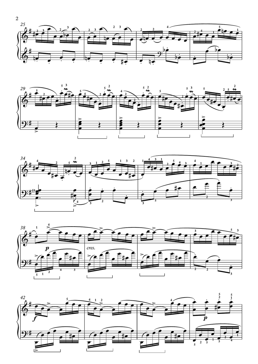 Scarlatti-Sonata in G-Major L.486 K.13(piano) Scarlatti-Sonata in G-Major L.486 K.13(piano) Piano Solo scores gallery preview page 3