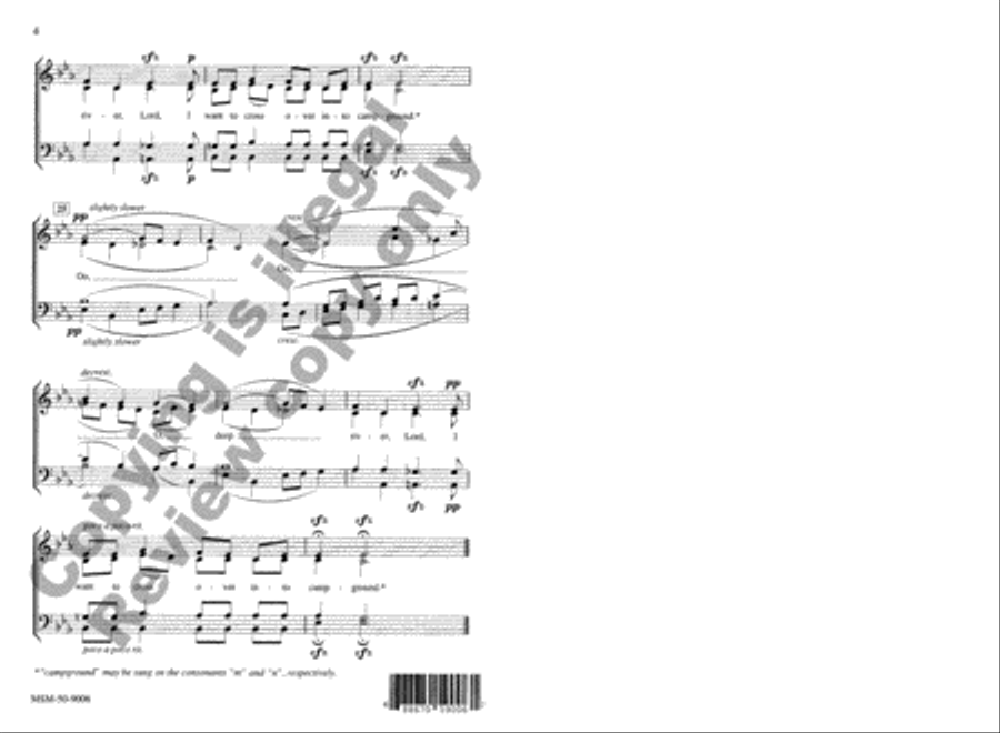 Deep River 4-Part scores gallery preview page 4