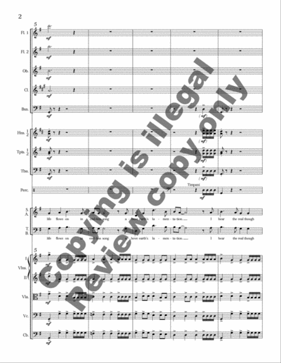 How Can I Keep From Singing? Choir scores gallery preview page 10