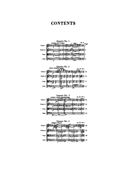 String Quartets, Op. 12; Op. 44, Nos. 1, 2 & 3: Cello