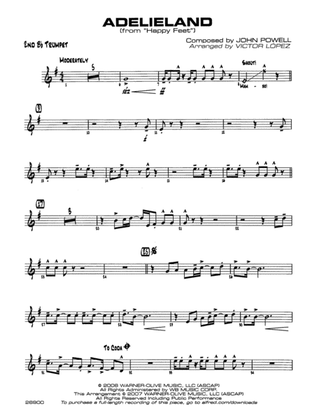 Adelieland (from Happy Feet): 2nd B-flat Trumpet
