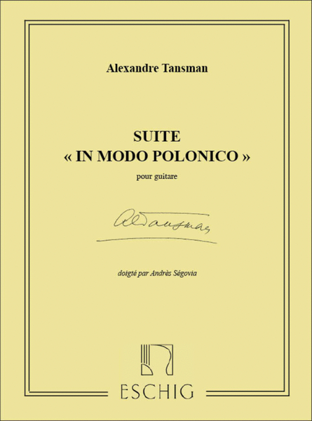 Suite In Modo Polonico Guitare (Segovia )