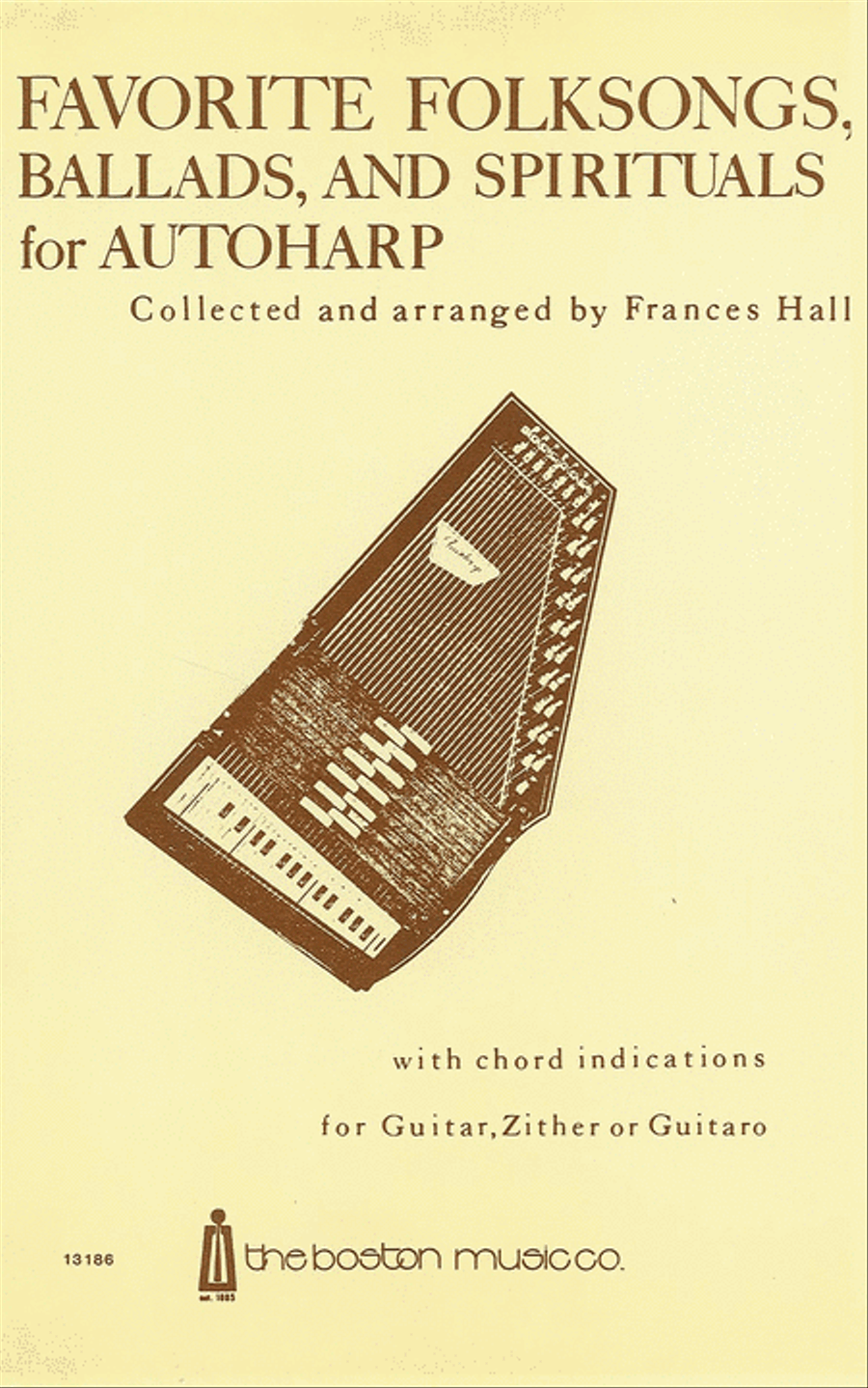 Favorite Folksongs, Ballads and Spirituals for Autoharp Autoharp scores gallery preview page 1