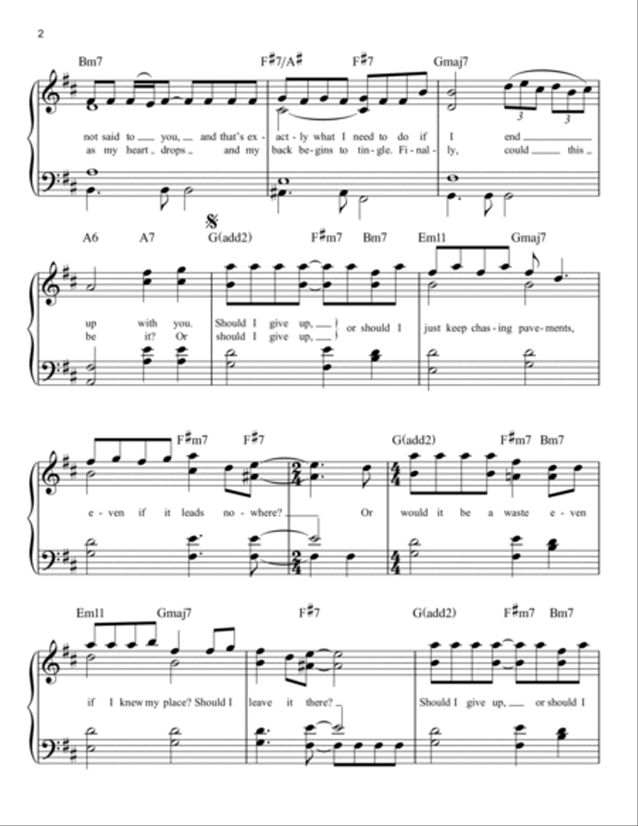 Chasing Pavements Voice scores gallery preview page 2