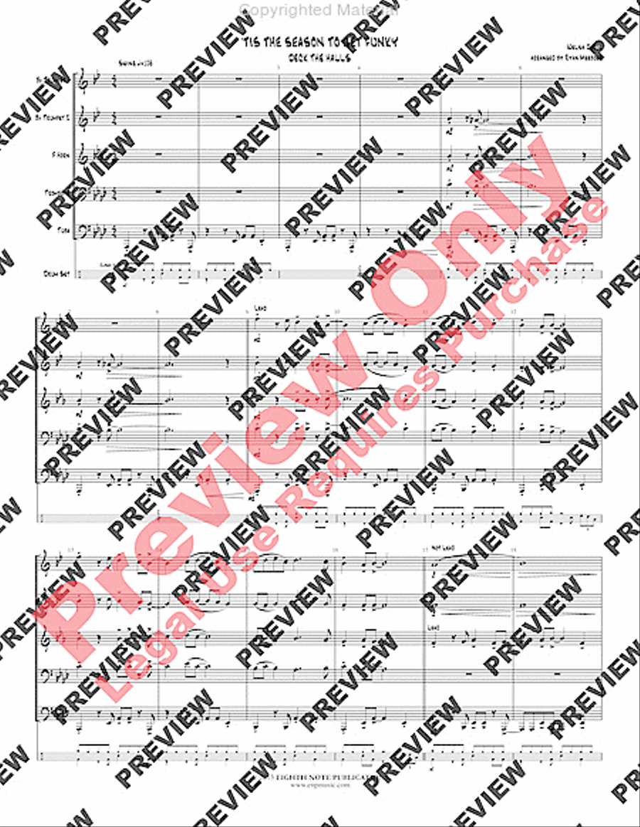 'Tis the Season to Get Funky Brass Ensemble scores gallery preview page 3