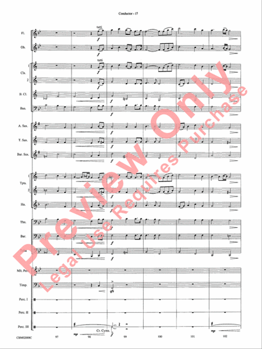 The Lord of the Rings: The Fellowship of the Ring, Highlights from Concert Band scores gallery preview page 19