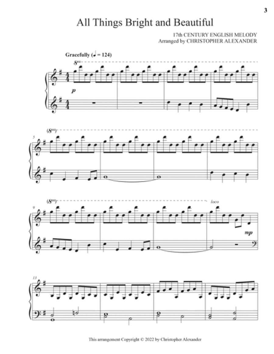 Ten Sacred Hymn Piano Solos, Vol. 3
