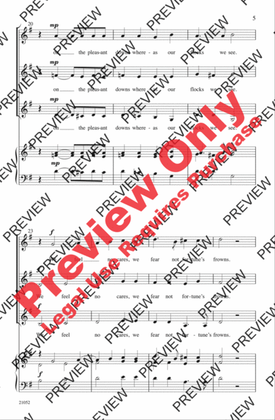 How Merrily We Live Women's Choir scores gallery preview page 5