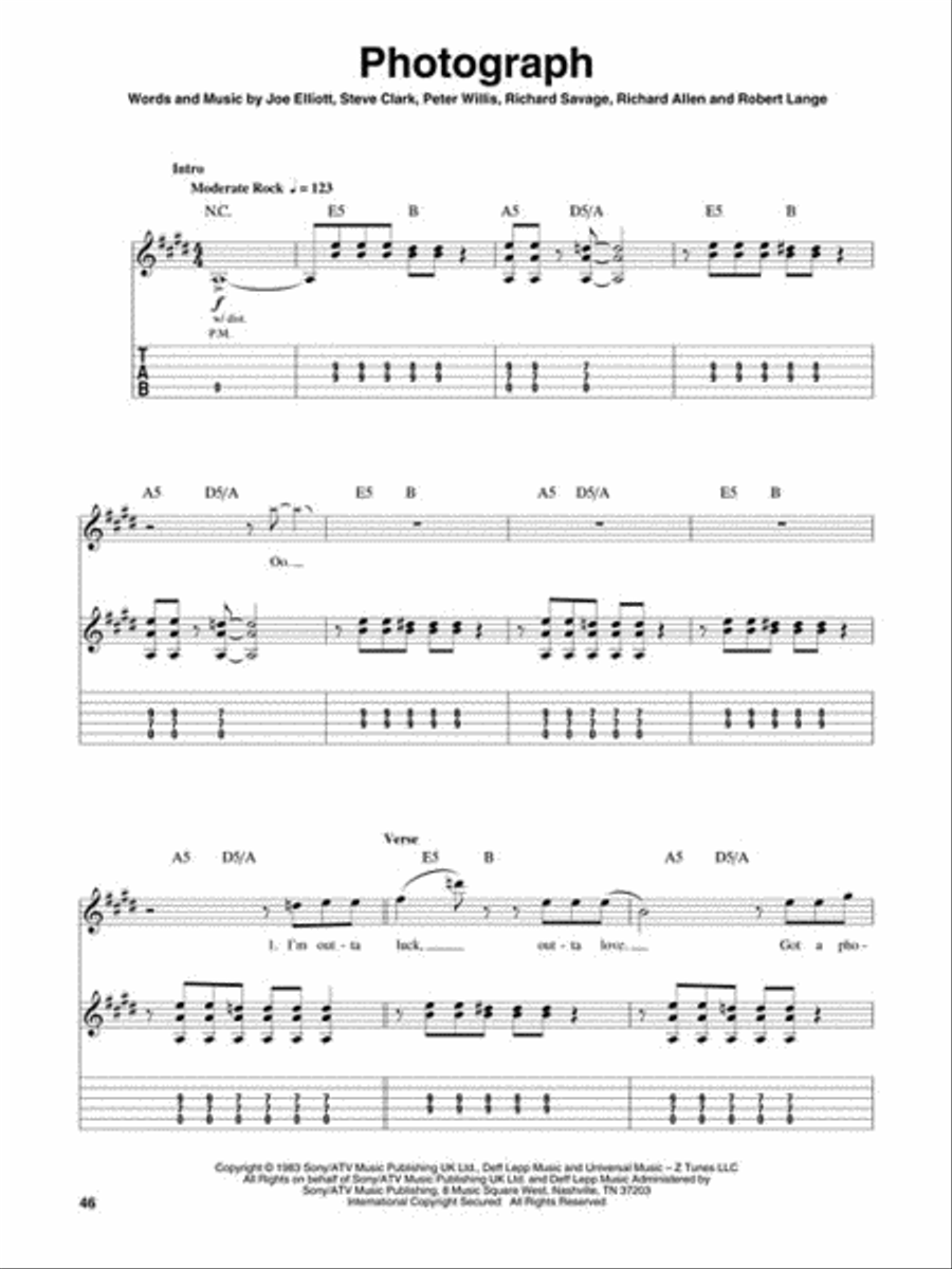 Pop Metal Electric Guitar scores gallery preview page 5